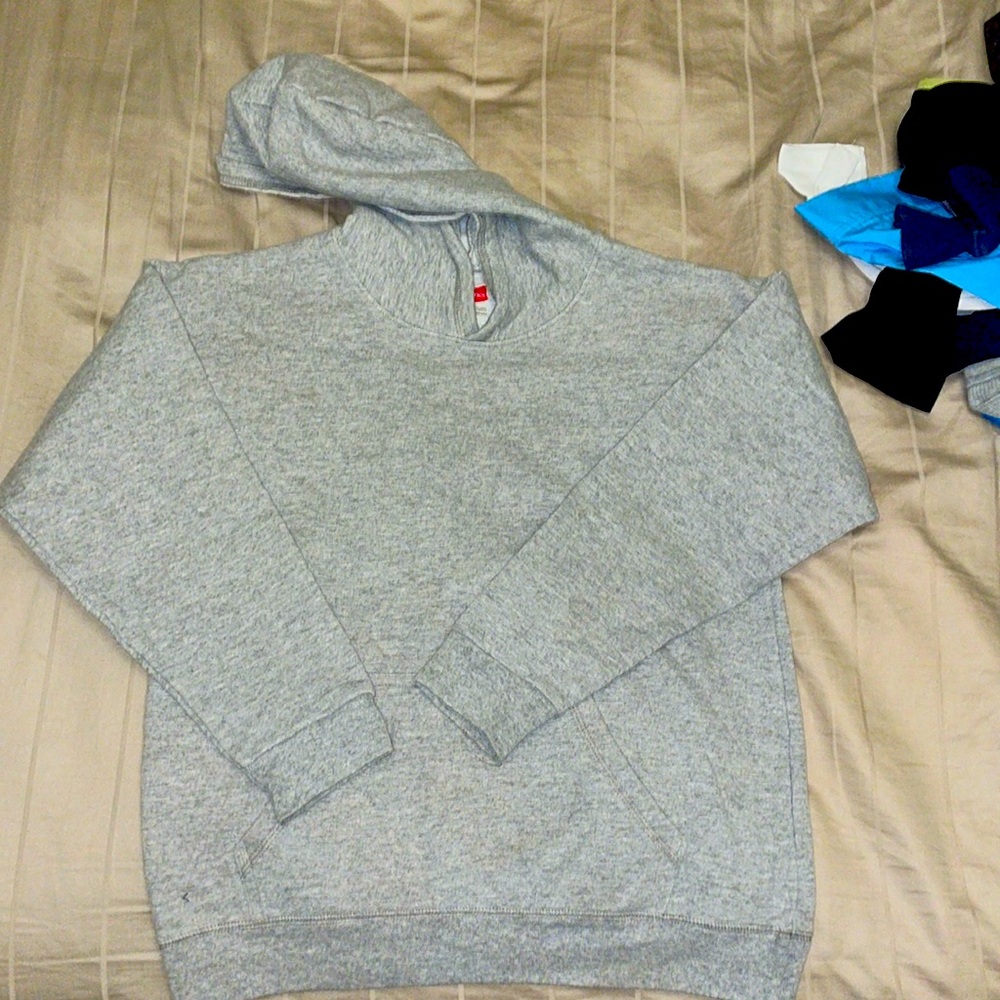 Gray Basic Hoodie,